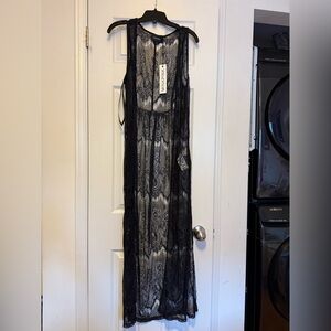 MINKPINK Black and White Patterned Maxi Dress